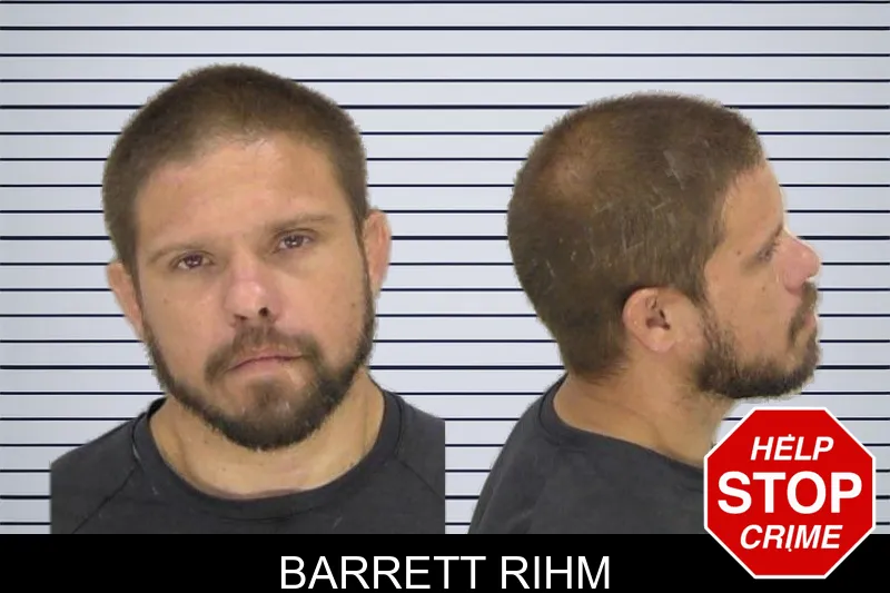 Barrett Rihm mugshot
