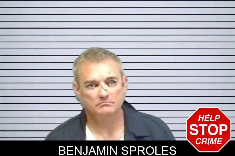 Benjamin Sproles mugshot