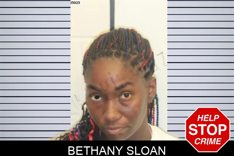 Bethany Sloan mugshot