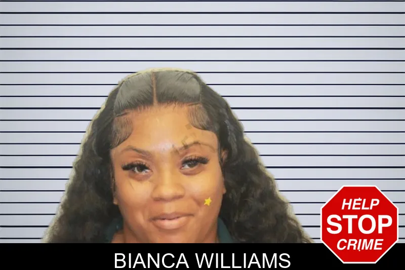 Bianca Williams mugshot