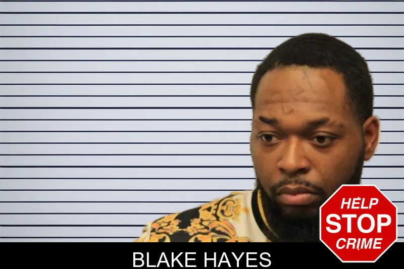 Blake Hayes mugshot