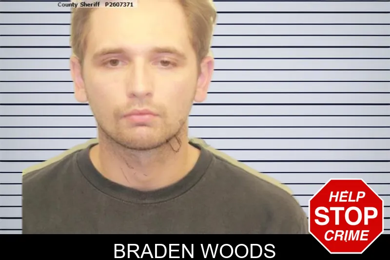 Braden Woods mugshot
