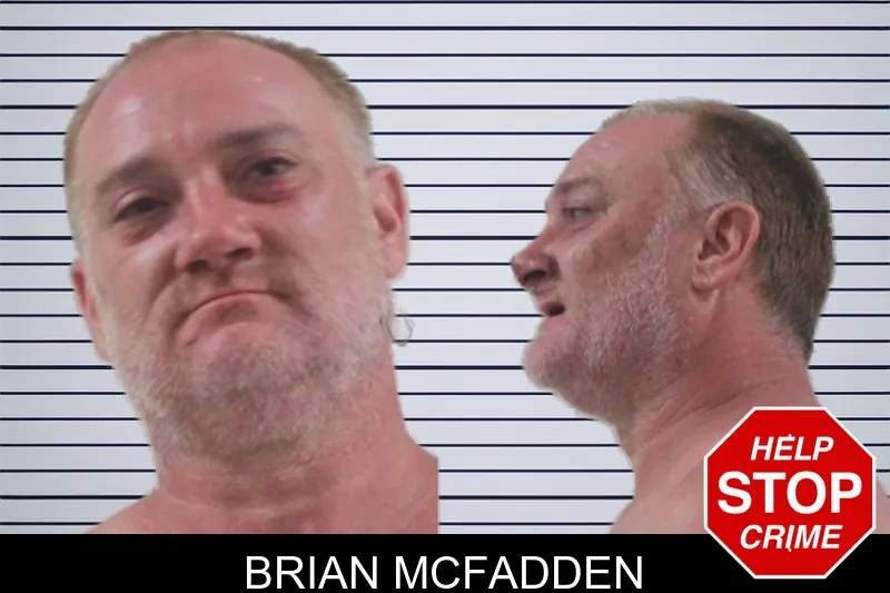 Brian McFadden mugshot