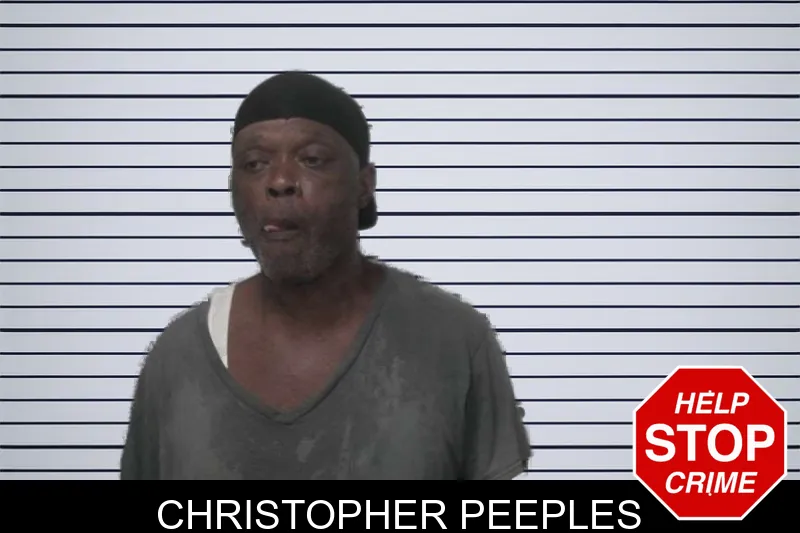 Christopher Peeples mugshot