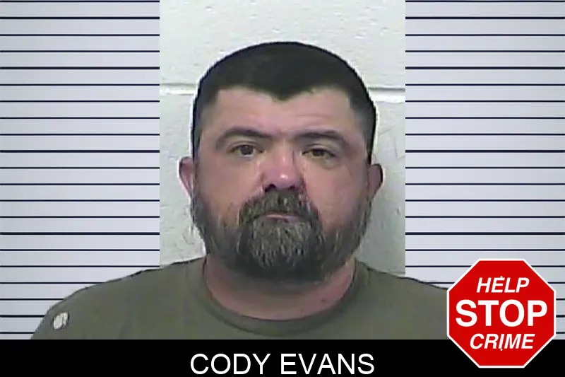 Cody Evans mugshot