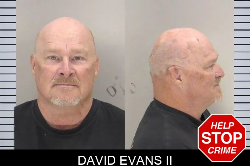 David Evans II mugshot