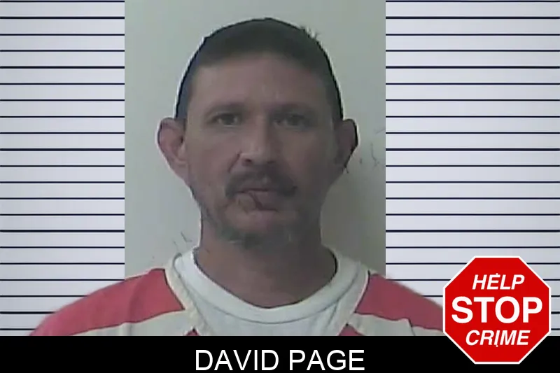 David Page mugshot