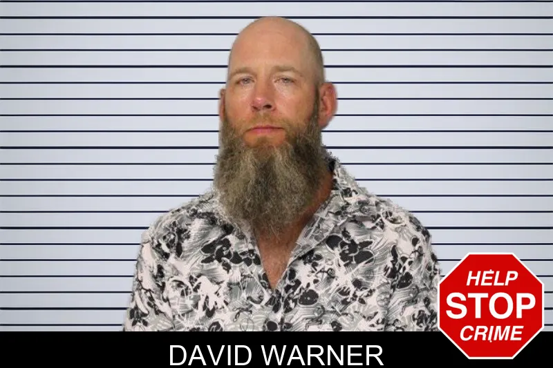 David Warner mugshot