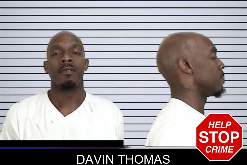 Davin Thomas mugshot