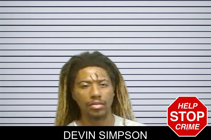 Devin Simpson mugshot