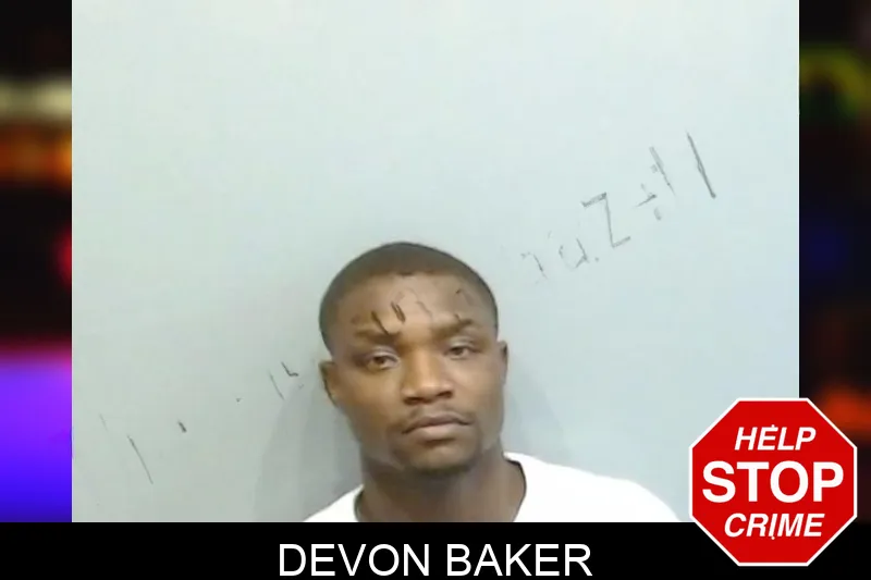 Devon Baker mugshot
