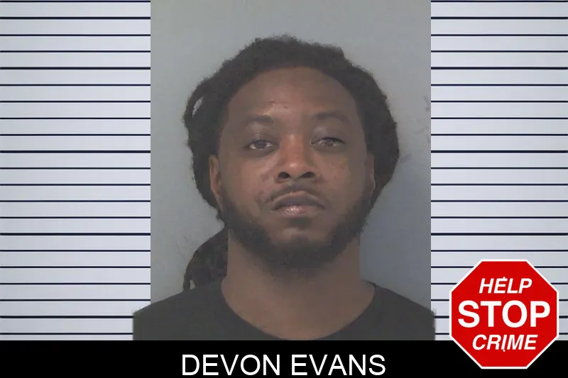 Devon Evans mugshot