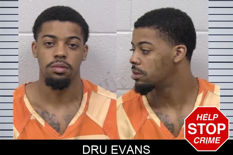 Dru Evans mugshot