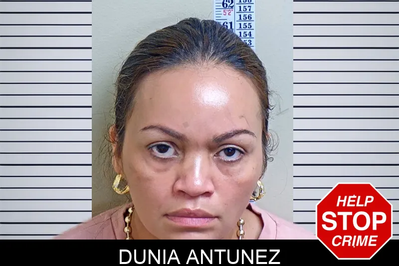 Dunia Antunez mugshot