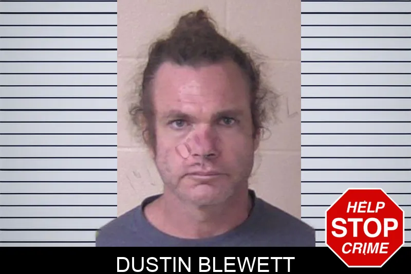 Dustin Blewett mugshot