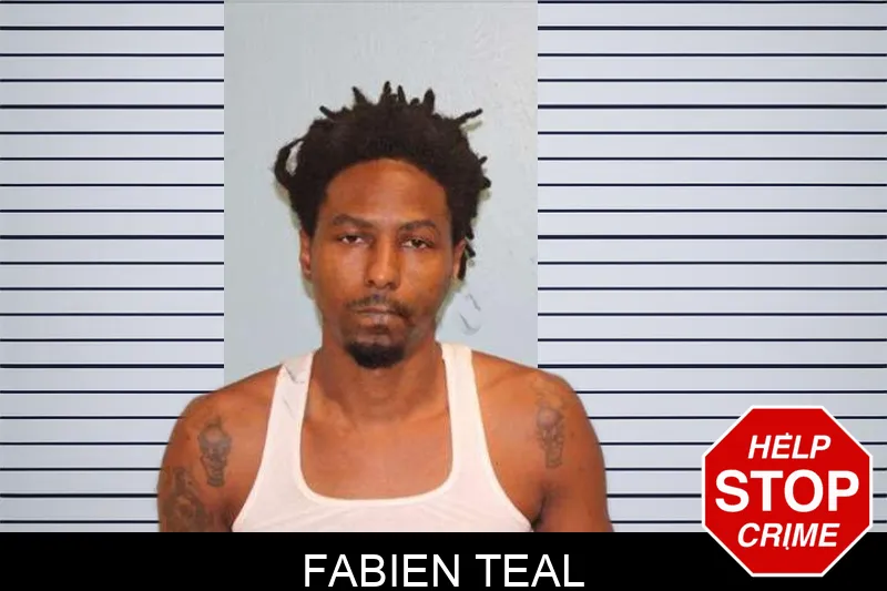 Fabien Teal mugshot