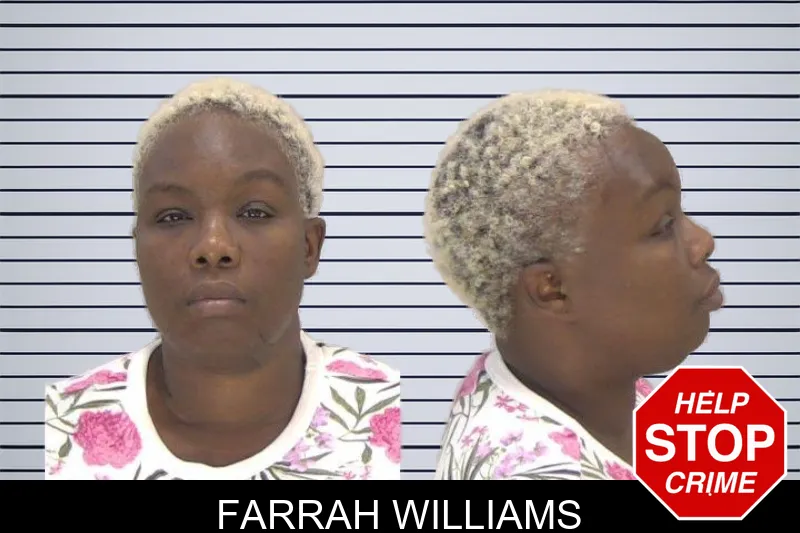 Farrah Williams mugshot