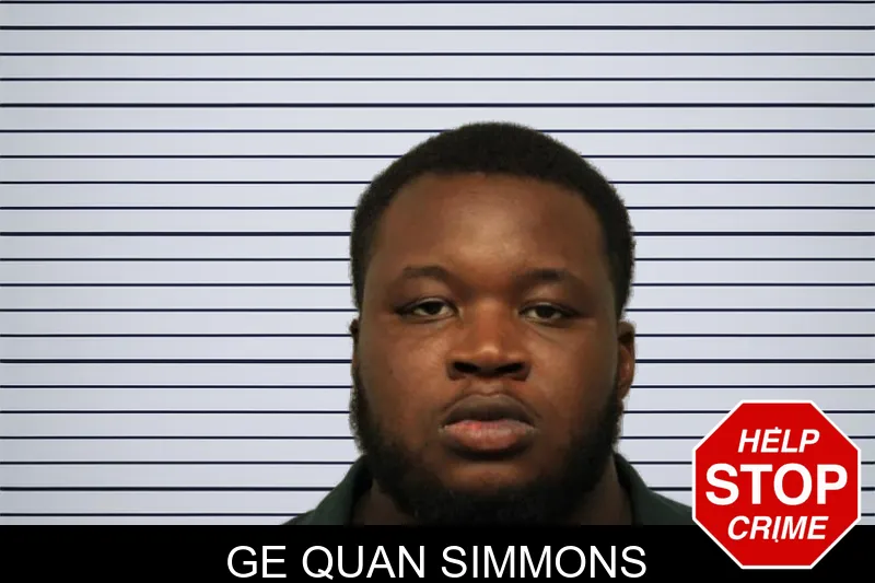 Ge Quan Simmons mugshot