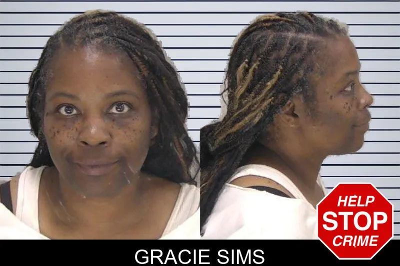 Gracie Sims mugshot
