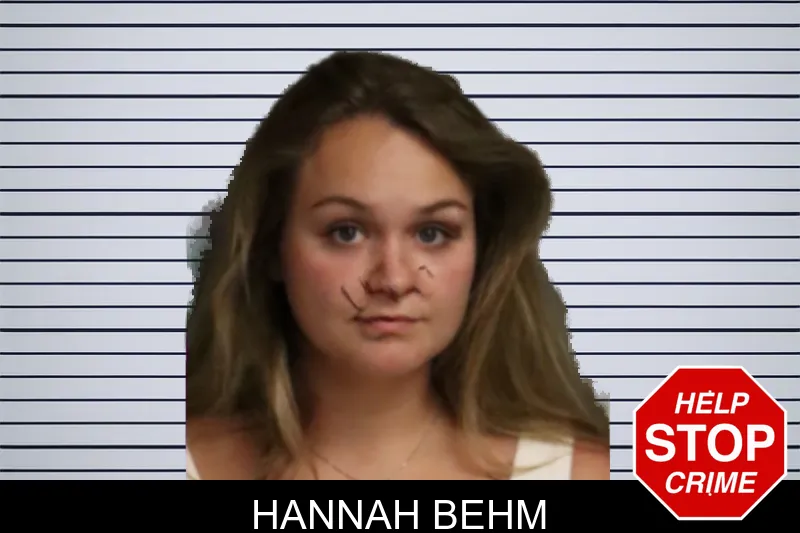 Hannah Behm mugshot