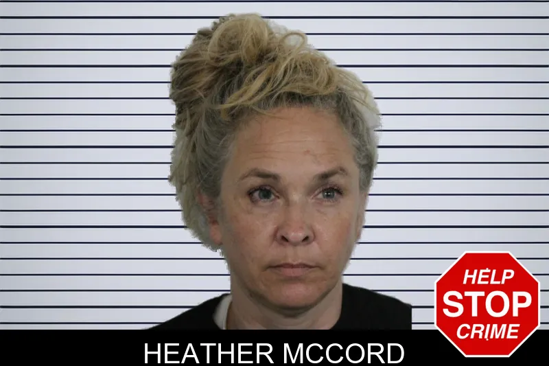 Heather McCord mugshot