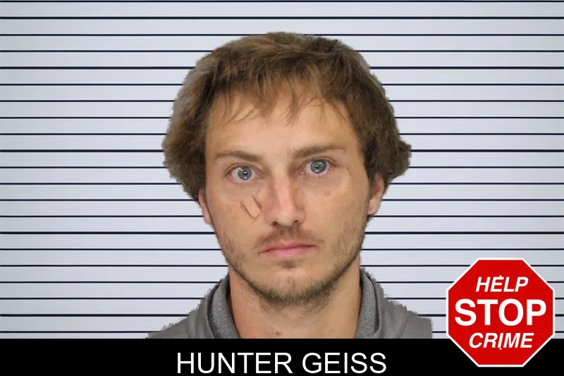 Hunter Geiss mugshot