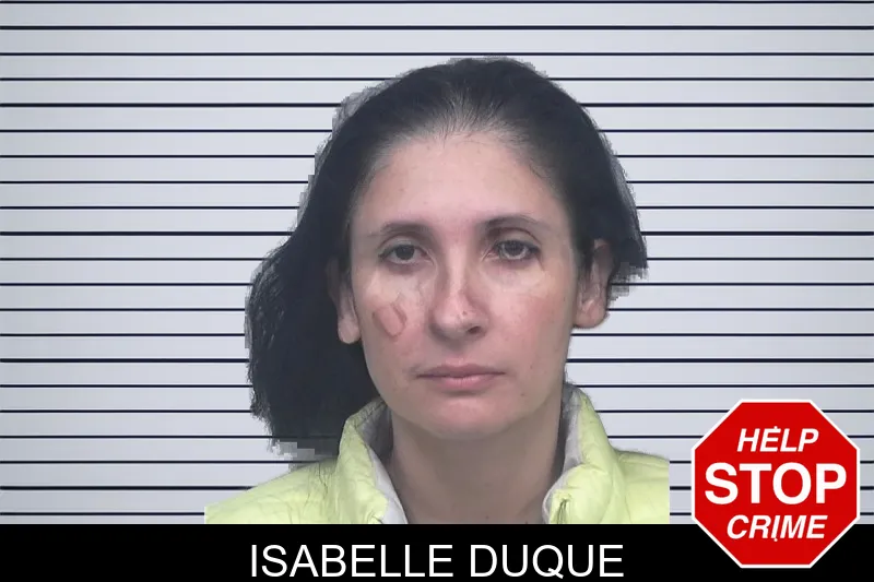Isabelle Duque mugshot