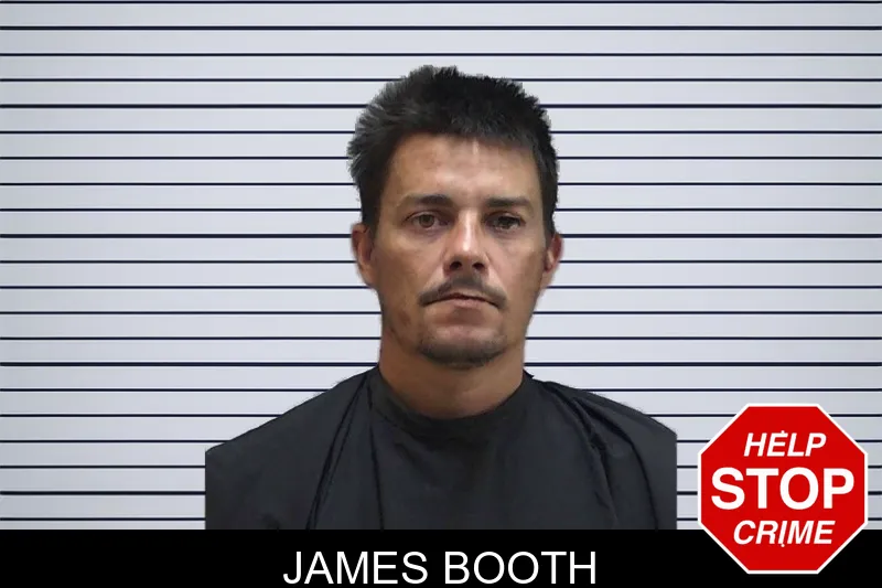 James Booth mugshot