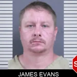 James Evans mugshot