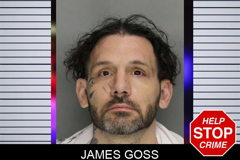 James Goss mugshot