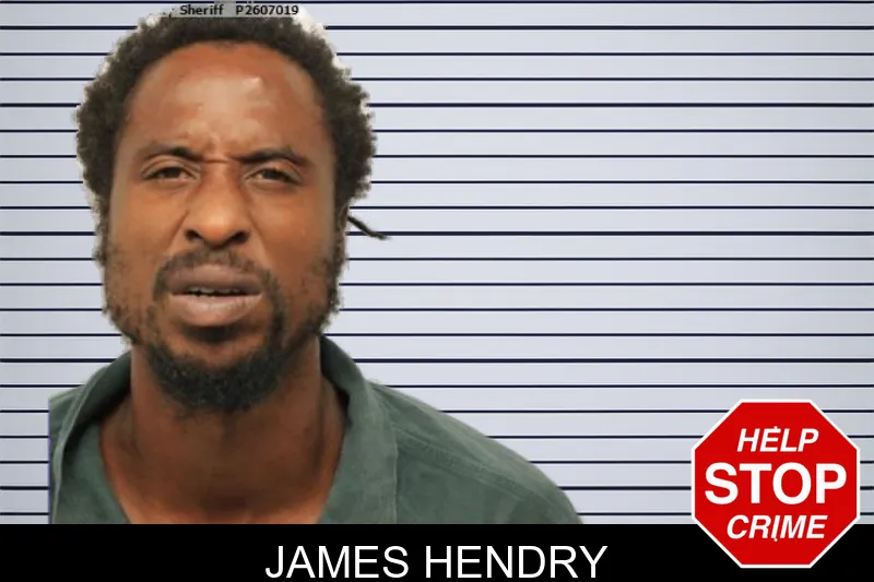 James Hendry mugshot
