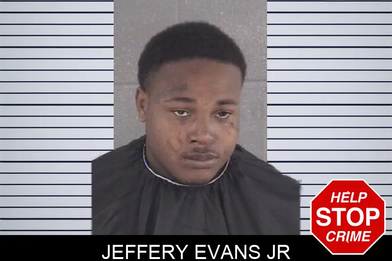 Jeffery Evans Jr mugshot