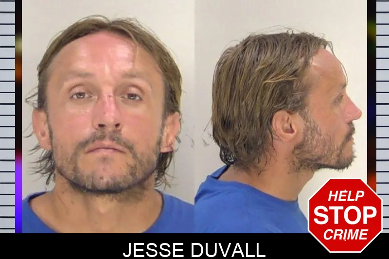 Jesse Duvall mugshot