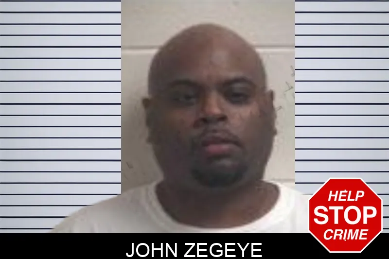 John Zegeye mugshot