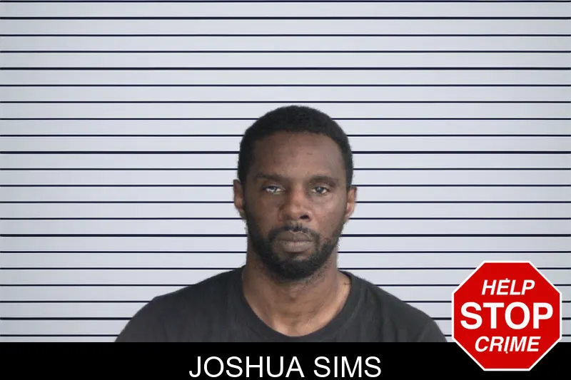 Joshua Sims mugshot