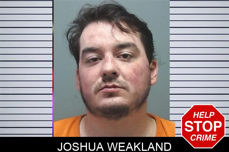 Joshua Weakland mugshot