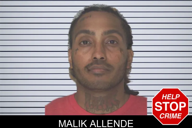 Malik Allende mugshot