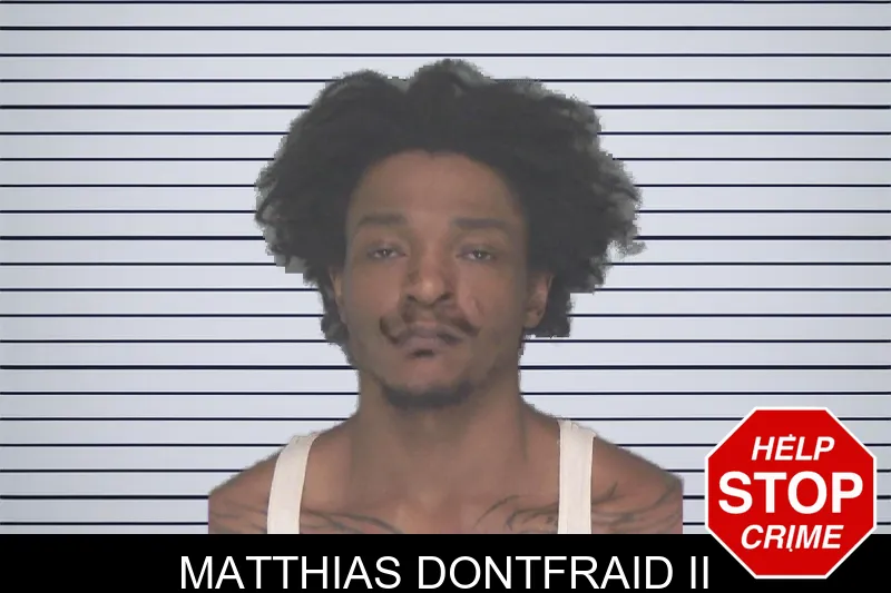 Matthias Dontfraid II mugshot
