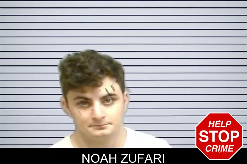 Noah Zufari mugshot