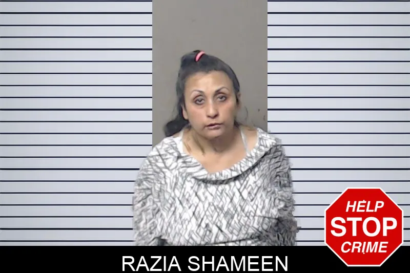 Razia Shameen mugshot