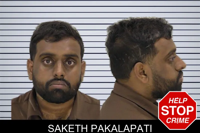 Saketh Pakalapati mugshot