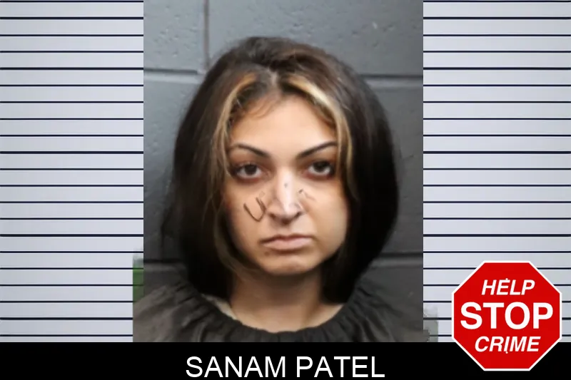 Sanam Patel mugshot