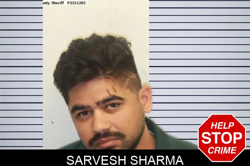 Sarvesh Sharma mugshot