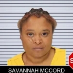 Savannah McCord mugshot