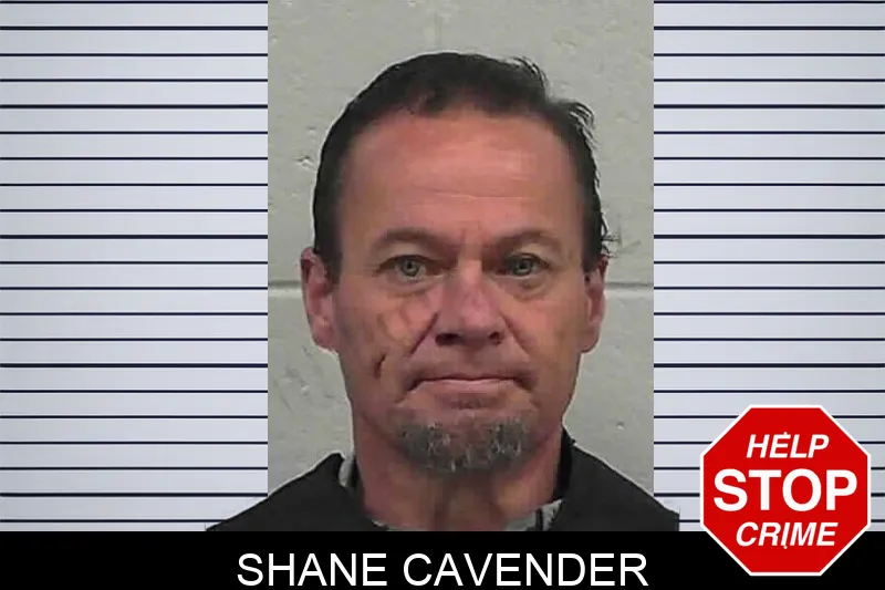 Shane Cavender mugshot