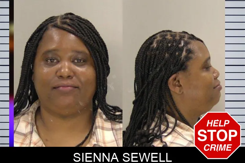 Sienna Sewell mugshot