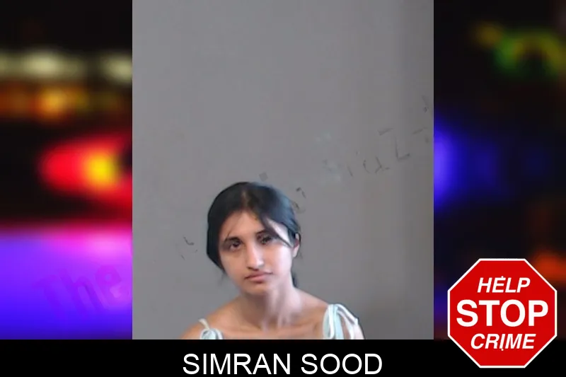 Simran Sood mugshot