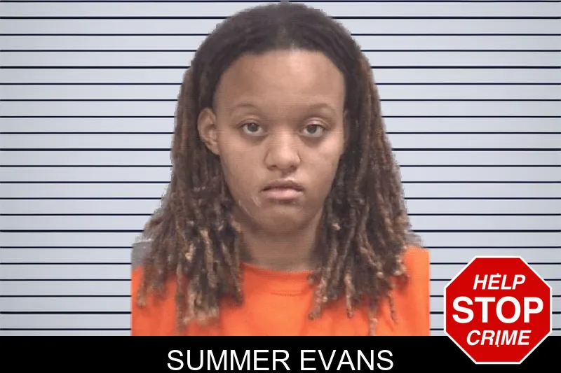Summer Evans mugshot