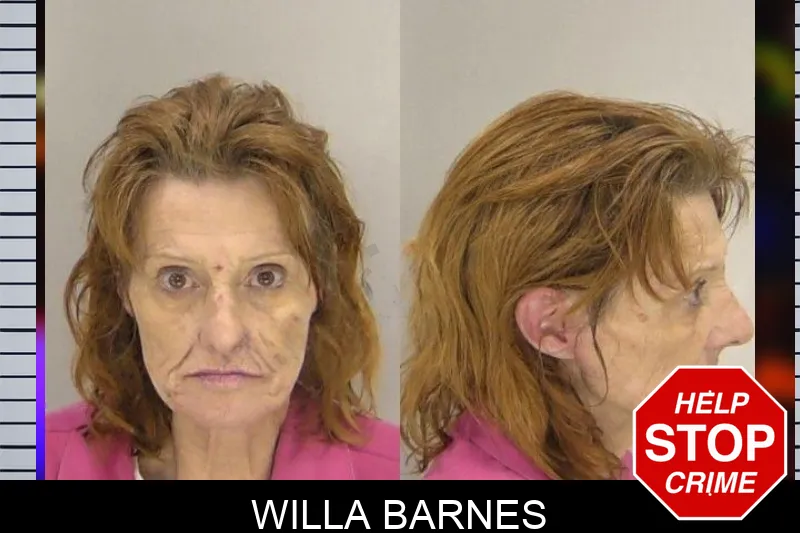 Willa Barnes mugshot