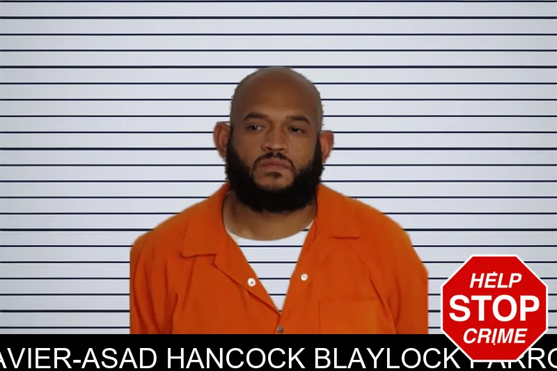 Xavier-Asad Hancock Blaylock Parros mugshot
